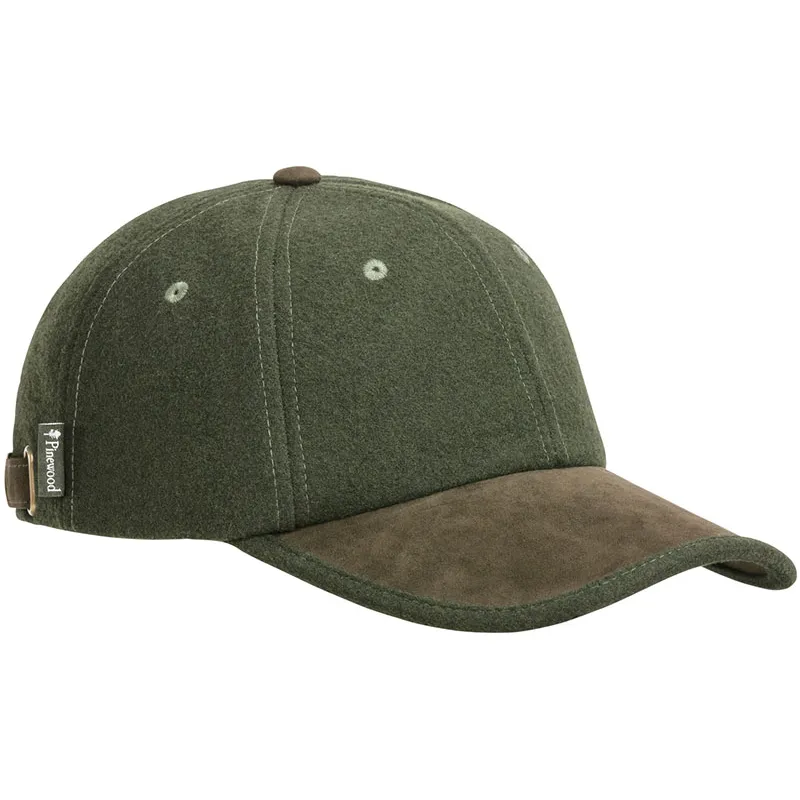 Pinewood Edmonton Exclusive Cap Mosgroen/Suede Bruin