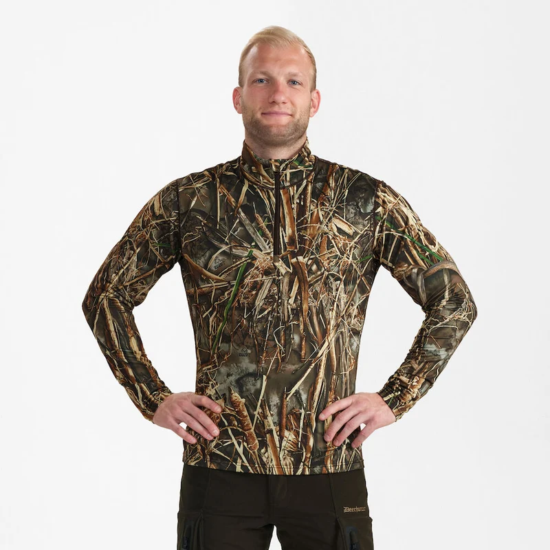 Deerhunter Game 1/2 Zip T-shirt, camo