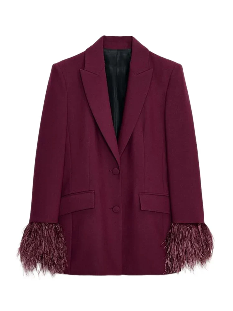 Vrouwen Blazer en Broek Set met Revers