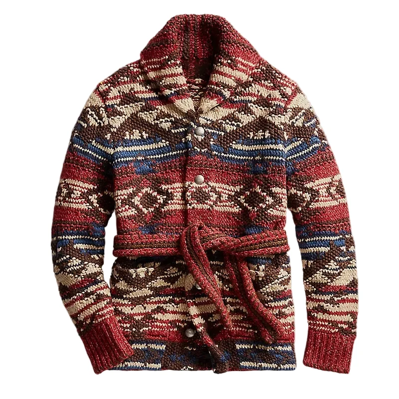 Heren Gebreid Vest Vintage Stijl
