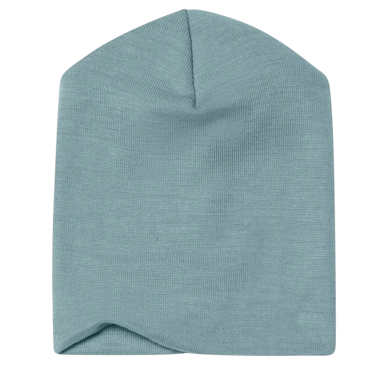 Engel Natur - Wol/Zijde Baby Muts - Bergblauw