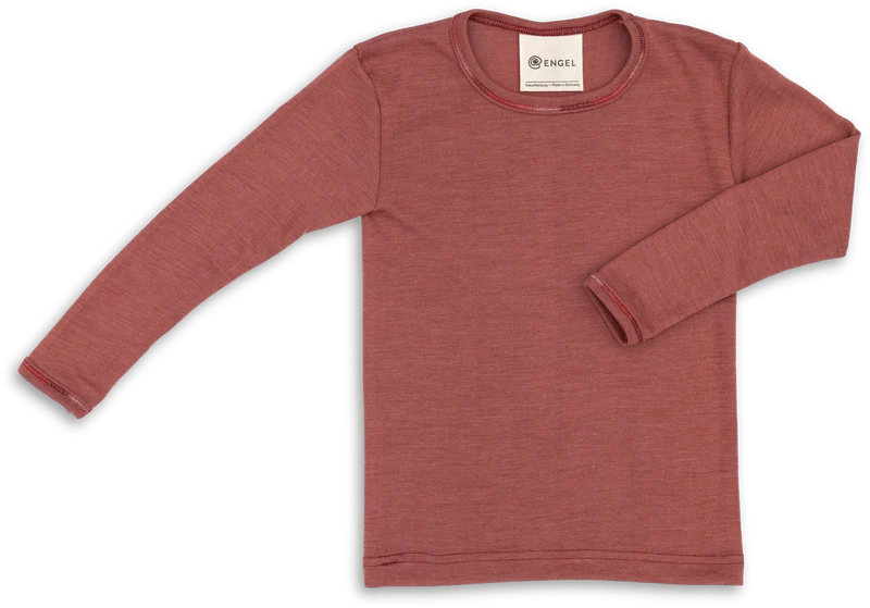 Engel Natur - Wol/Zijde Kinder Shirt Lange Mouw - Koper