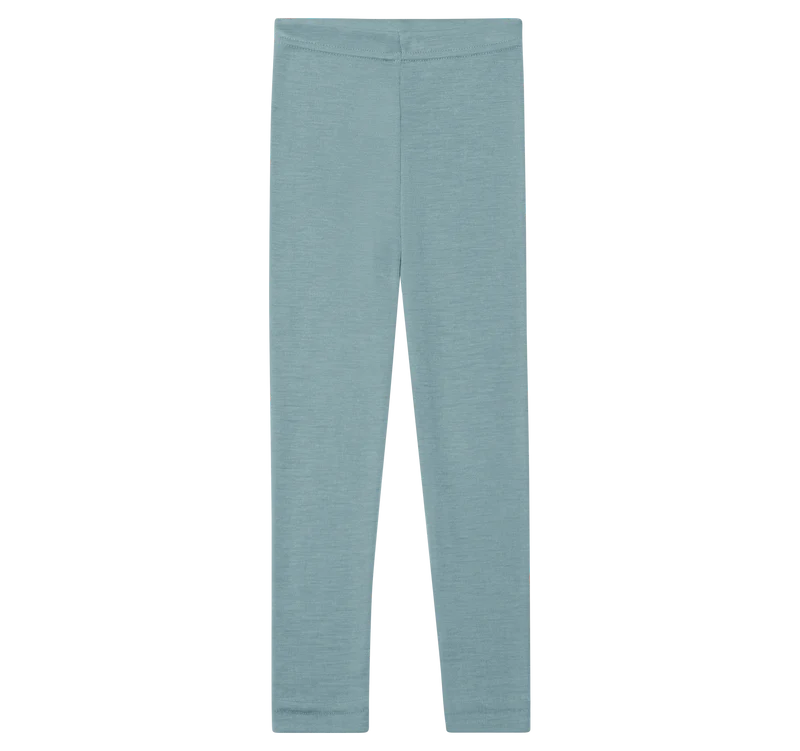 Engel Natur - Wol/Zijde Kinder Legging - Bergblauw