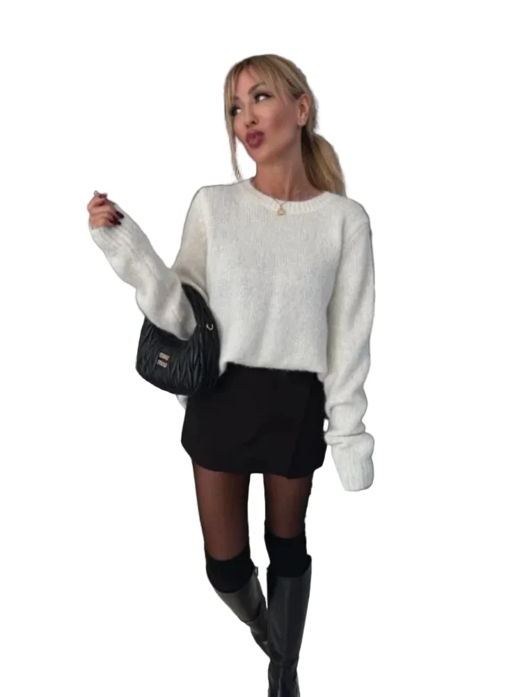 Dames Stropdas Sweater Casual Stijl