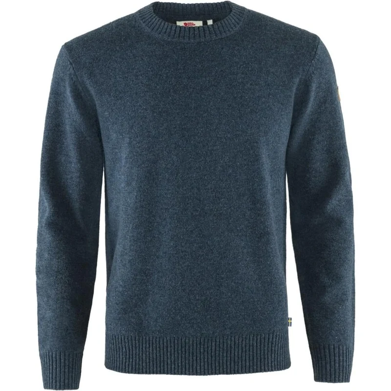 Fjällräven Övik Round-Neck Sweater M, navy