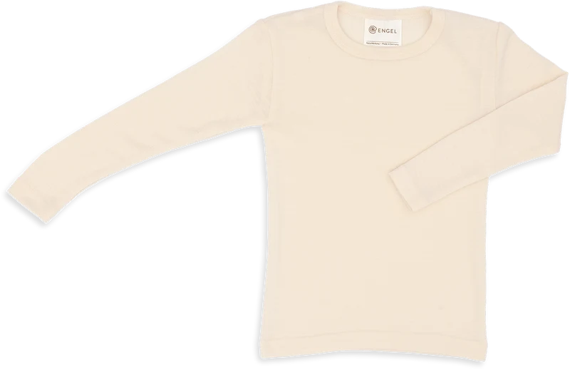 Engel Natur - Kinder Shirt, Lange Mouw - Naturel