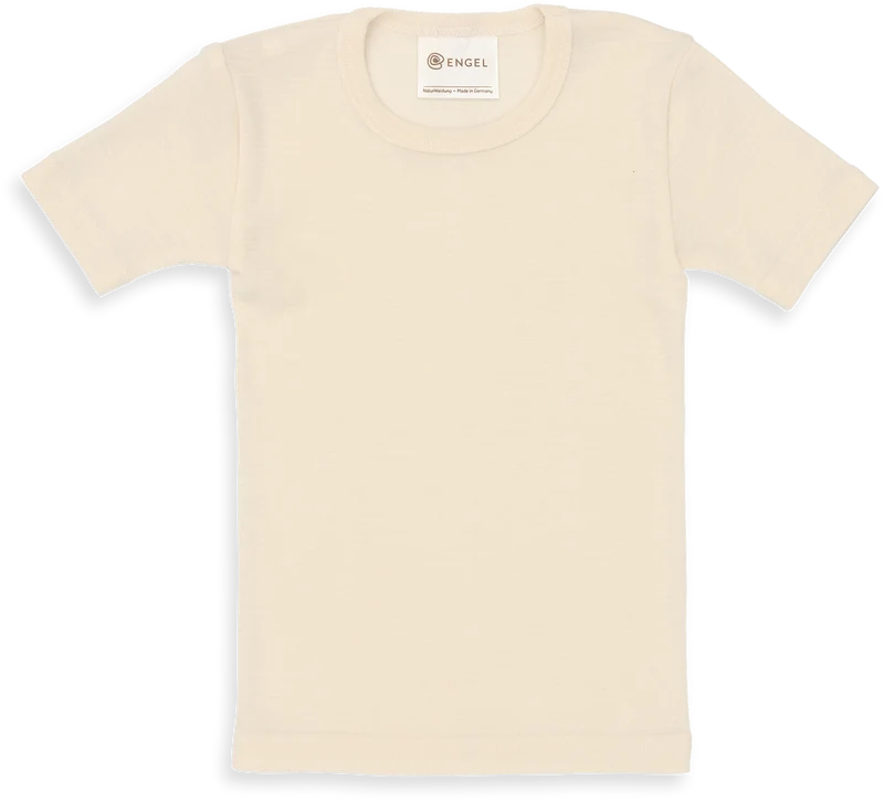 Engel Natur - Kinder Shirt, Korte Mouw - Naturel