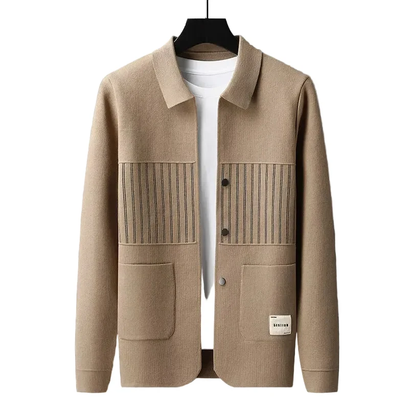 Heren Gebreid Vest Met Polokraag