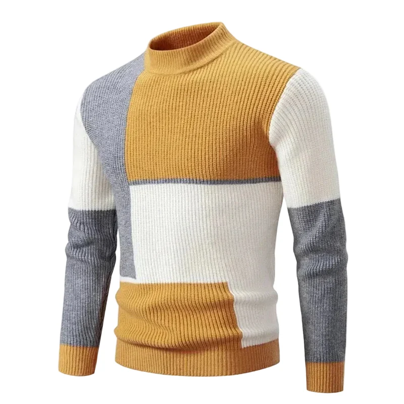 Heren Trui Kleurblokontwerp Casual Comfortabel