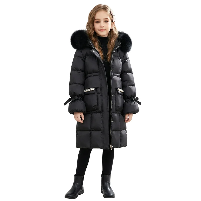 Meisjes Winterjas Met Capuchon