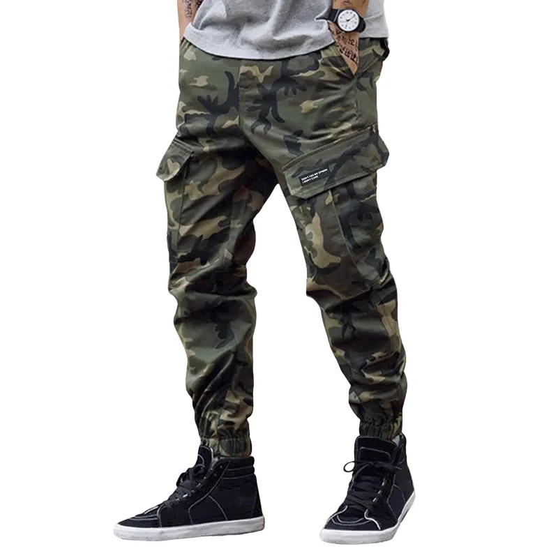 Heren Cargo Joggingbroek Camouflage Stijl