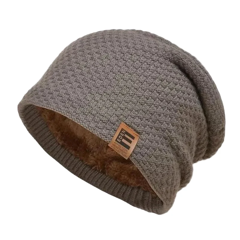Unisex Thermische Gebreide Muts Wafelpatroon