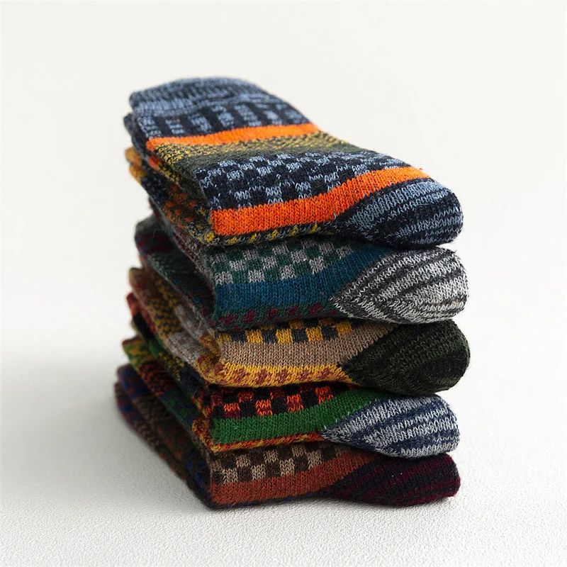 Dames Warme Sokken Vintage Stijl Set van 5
