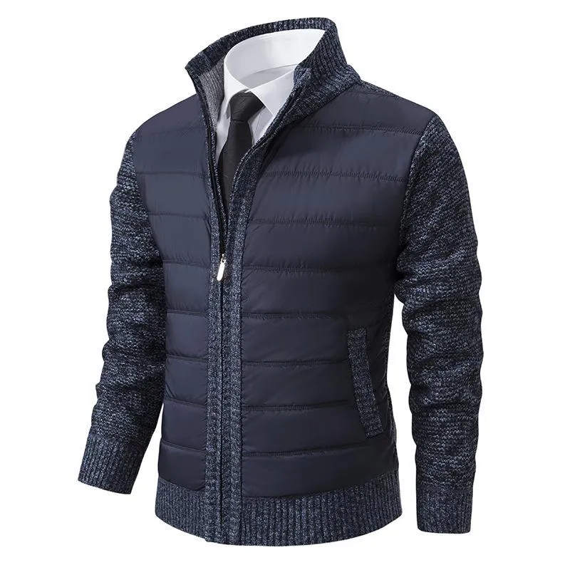 Heren Hybrid Sweater met Klassieke Kragen