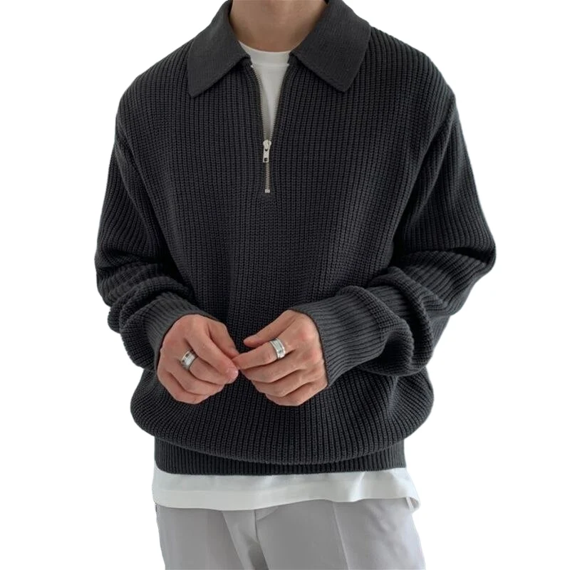 Heren Half Zip Sweater Modern Design