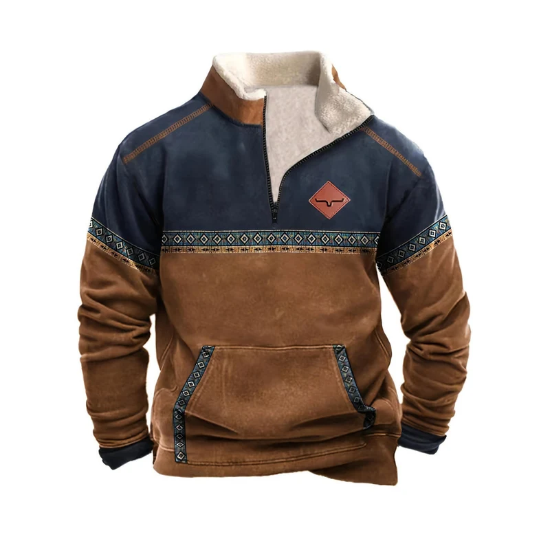 Heren Pullover Lange Mouwen Met Rits