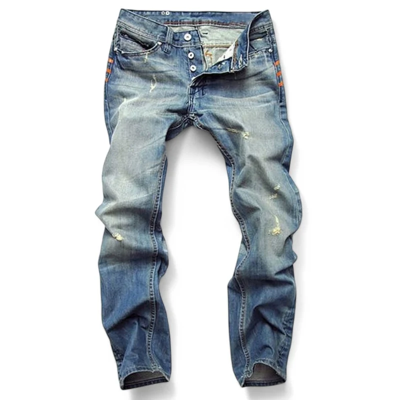 Heren Denim Jeans Casual Stijl Katoen