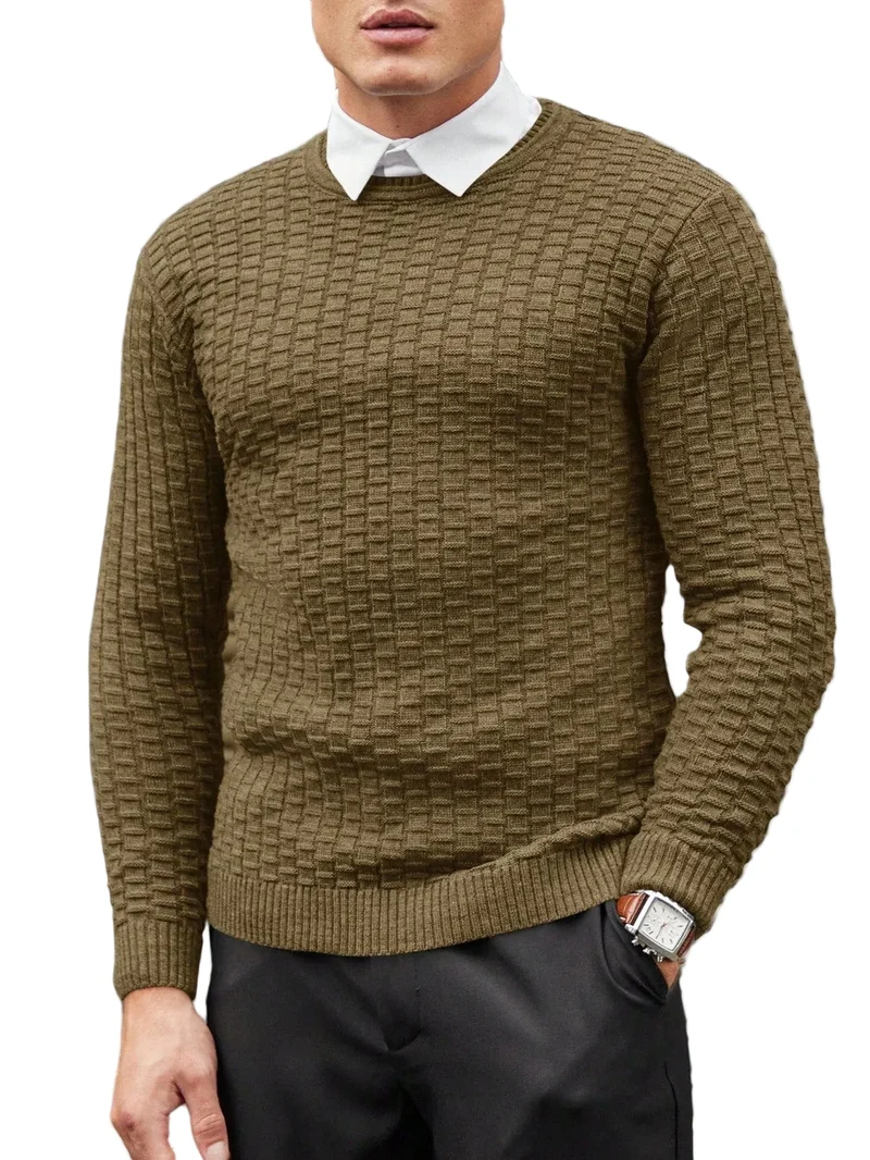 Heren Trui Jacquarddesign Modern Voor Casual En Formele Gelegenheden