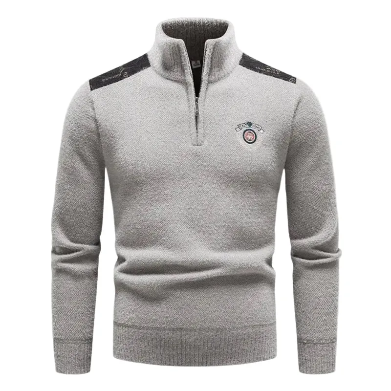 Heren Halfzip Trui Casual Stijl voor Comfortabele Winterdagen