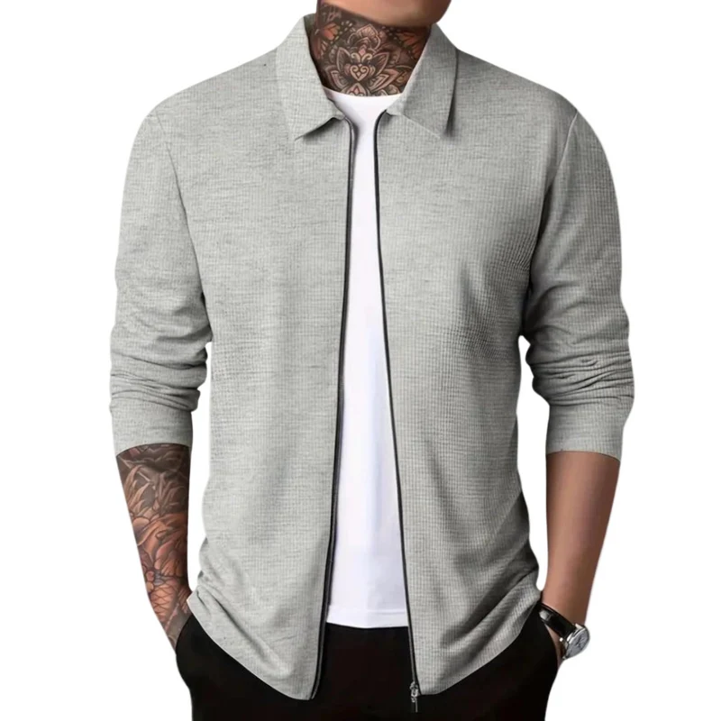 Heren Cardigan Modern Stijl Lichtgewicht Met Rits