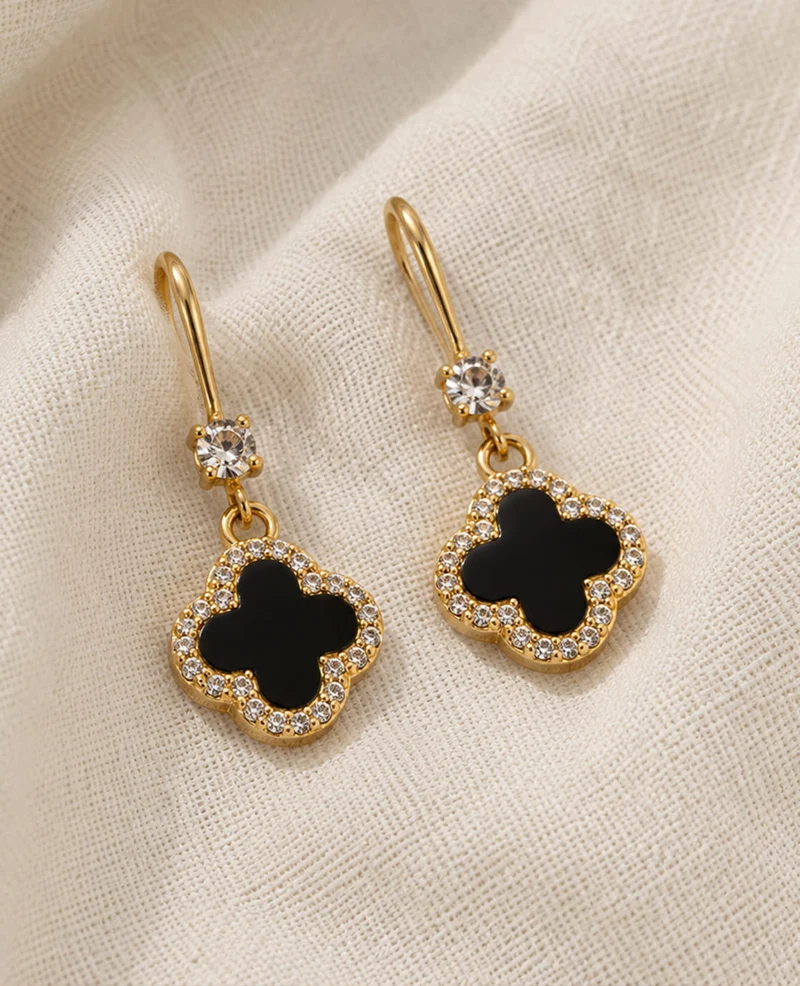 Earrings | Goud / Zwart