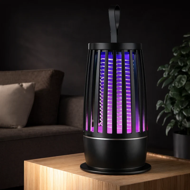 Muggenlamp – USB Oplaadbaar, Elektrisch Raster & Compact Design