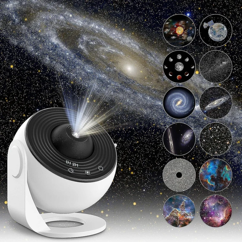 AstroGlow Projectorlamp – Sterrenhemel projector met 19 patronen & rustgevend LED-licht