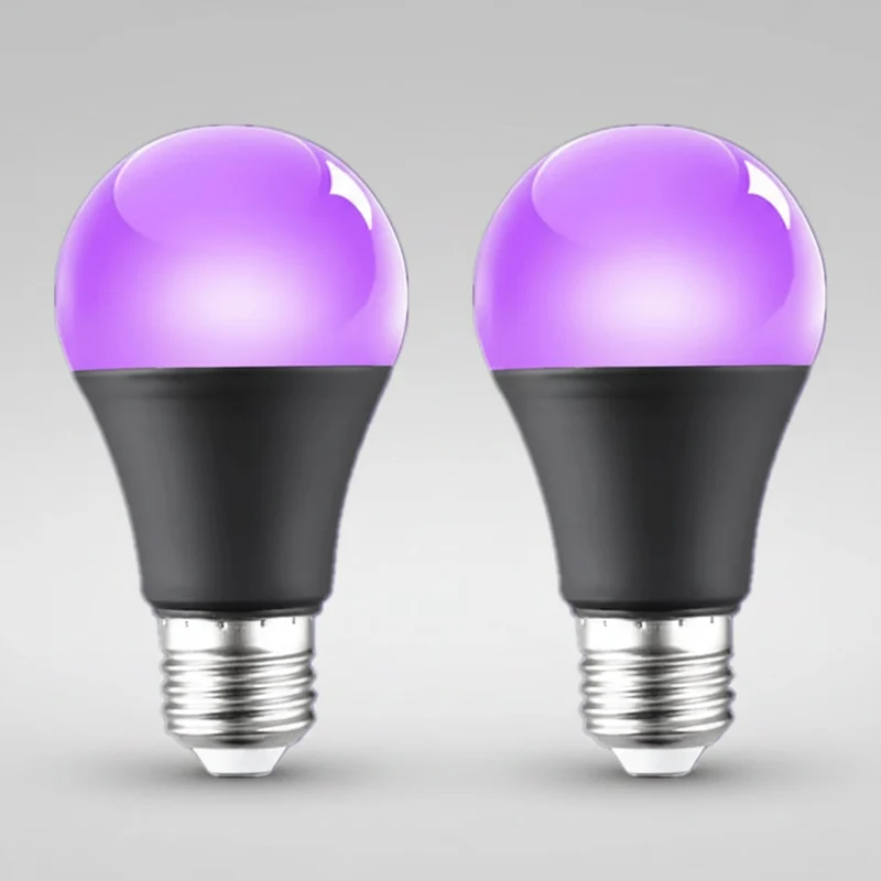 Halloween UV LED bulb E27 for black light effects, decorative