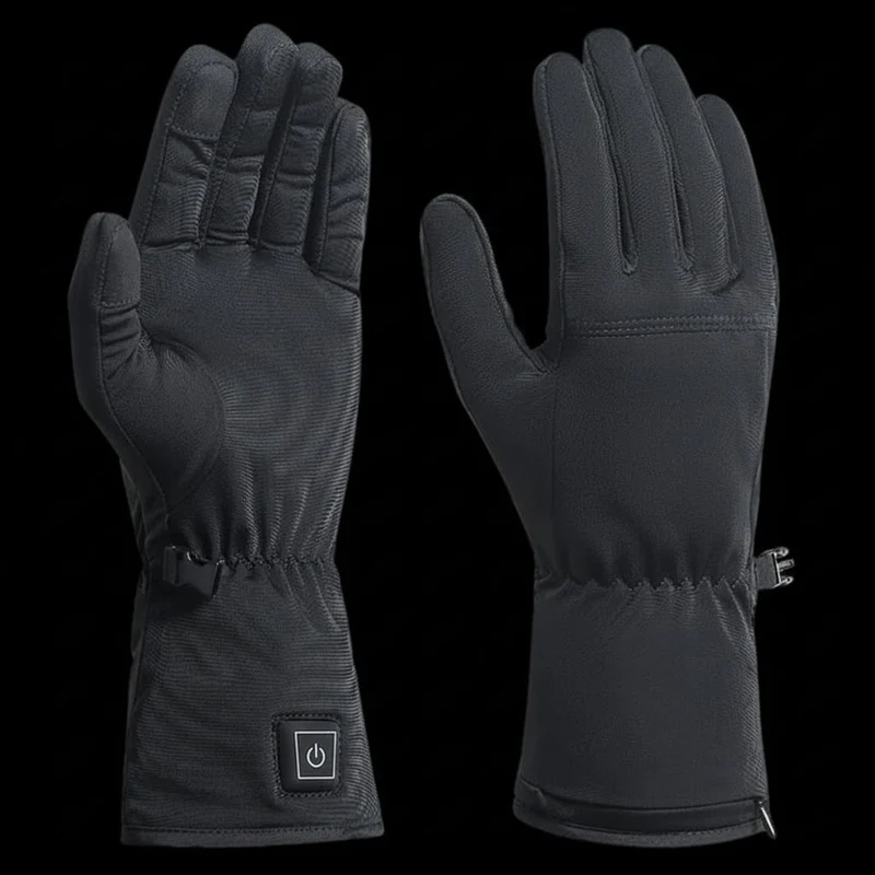 Heated Winter Gloves with Battery and Temperature Control