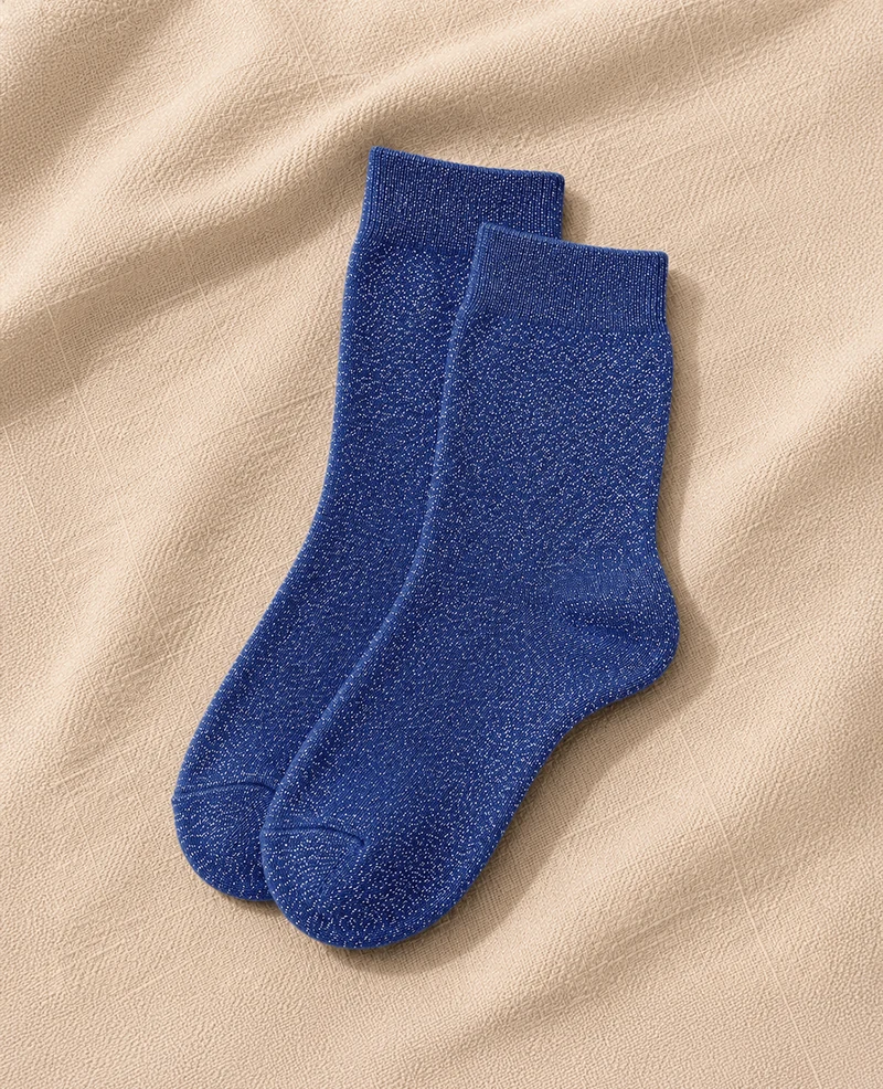 Socks Glitter | Cobalt Blue