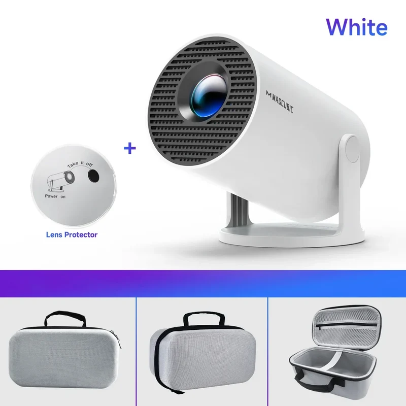 Draagbare mini projector met WiFi 6 en bluetooth