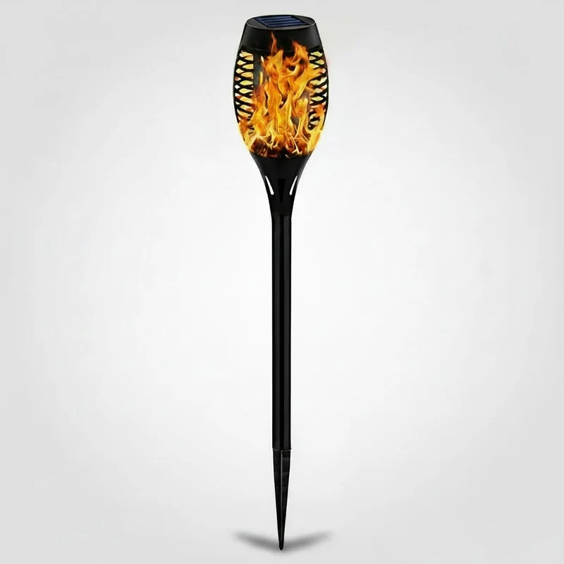 Halloween Solar Garden Lights, Torch with LED Flame Effect, Solar Balcony Lamp