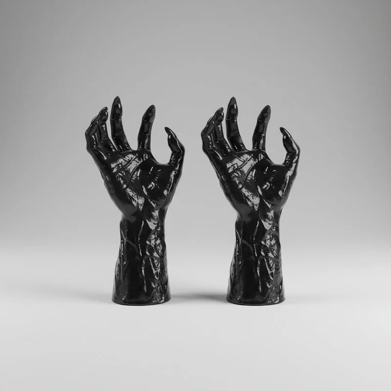 Halloween Home Decorations Wall Candle Holder Hand with Pointed Claws