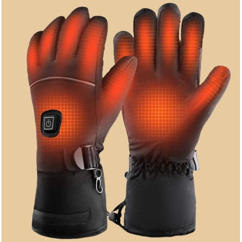 Winter Heated Gloves with Touchscreen Compatibility and Waterproof Material
