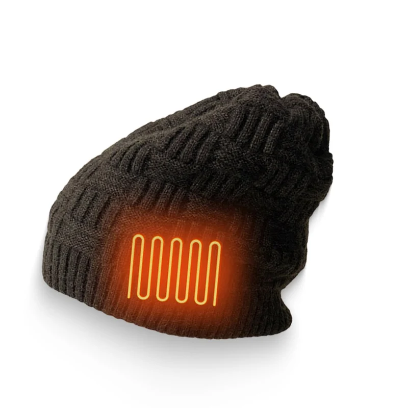 Women's Winter Heated Beanie with Visor, 3400mAh Battery, Earflap Hat for Men