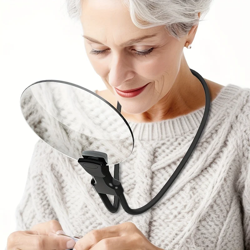 Leesvergrootglas met nekband – 5x vergroting en handsfree draagbaar