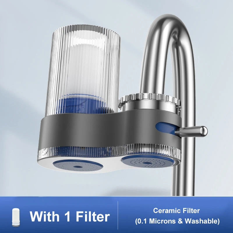 Kraanwaterzuiveraar met meervoudige filters en adapters