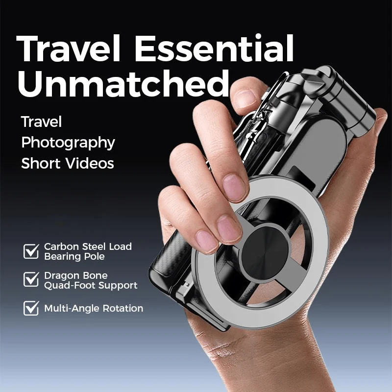 Multifunctionele magnetische selfiestick met draadloze afstandsbediening