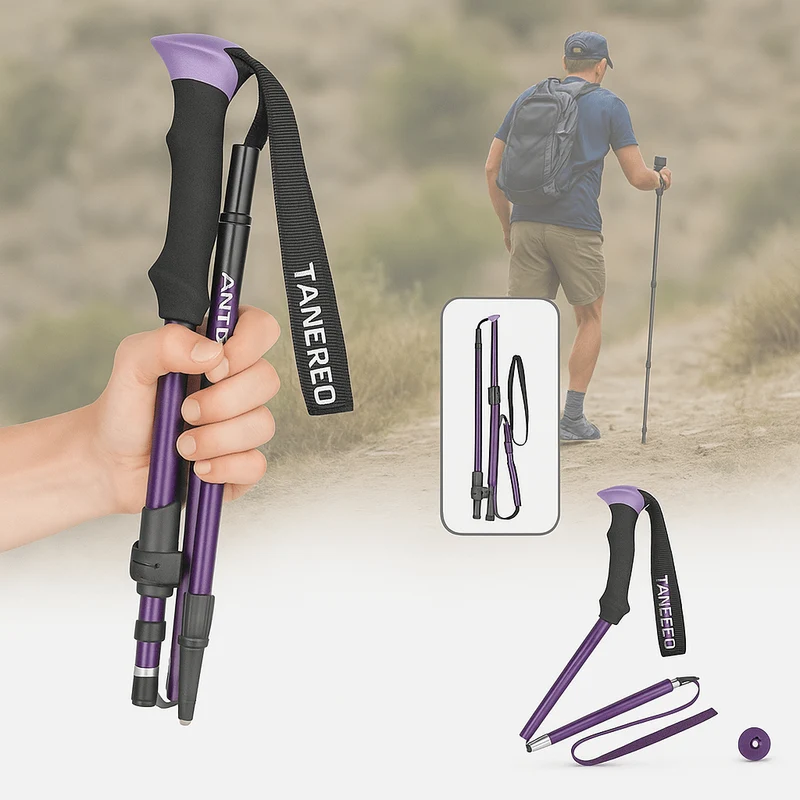 Wandelstokken – Opvouwbaar tot 35 cm en verstelbaar van 110 tot 135 cm
