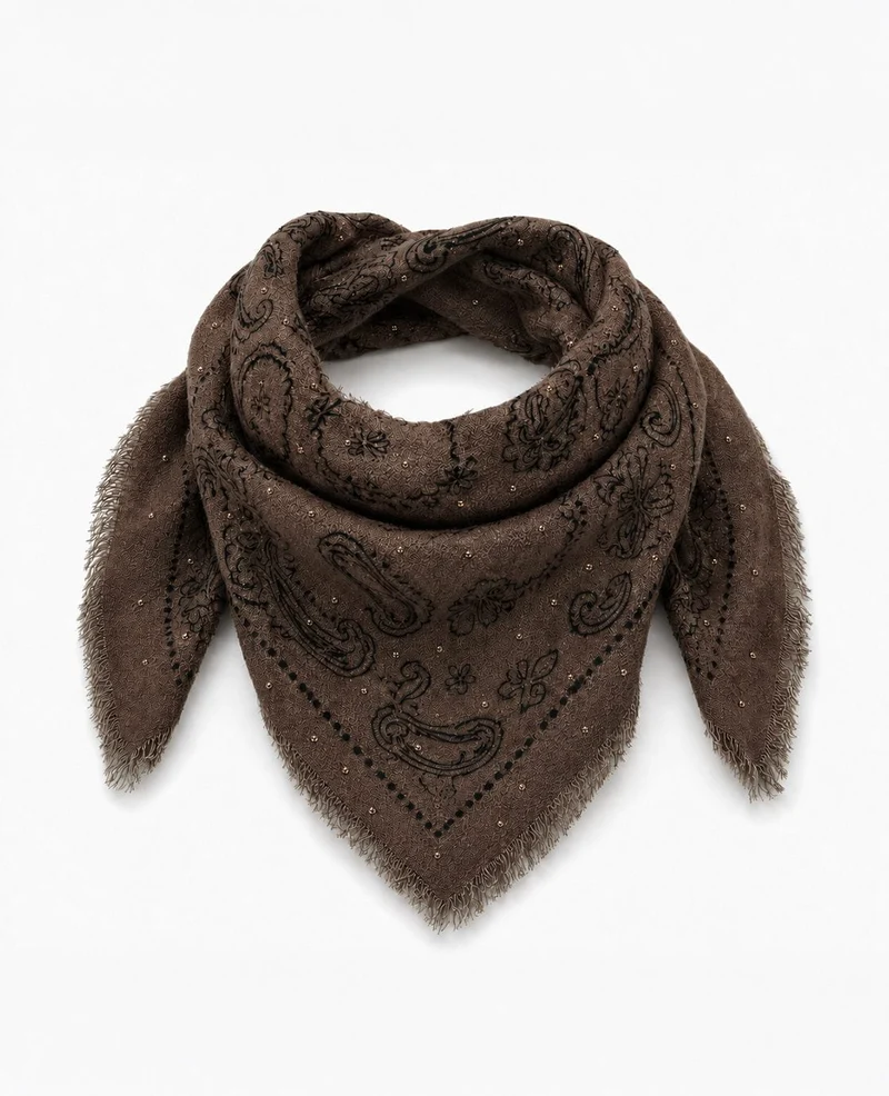 Sjaal | Dark Coffee