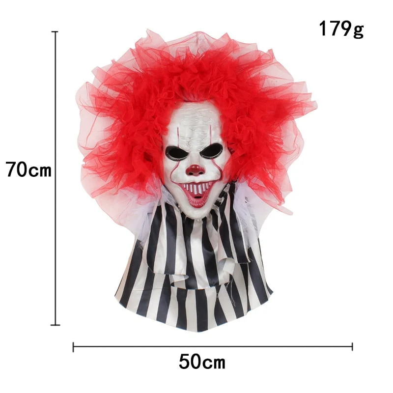 Halloween Hanging Decoration Scary Clown with Tulle for Doors and Walls for Parties