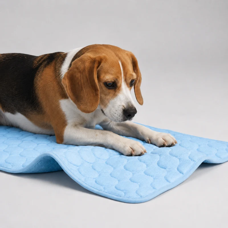 Zomermat voor hond en kat – koelt bij contact, met open onderkant