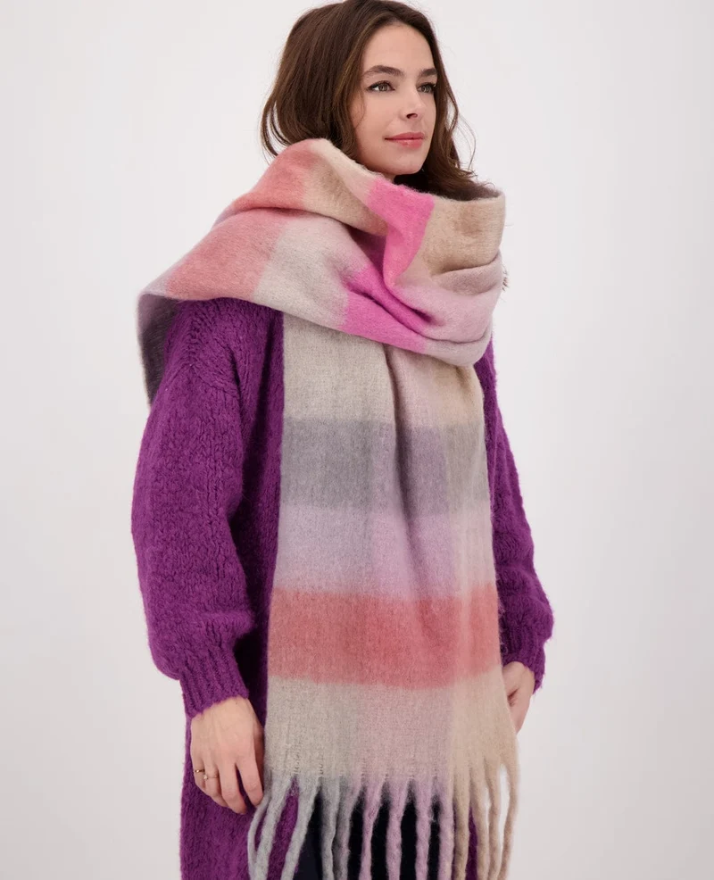Sjaal Elle | Multicolor / Roze