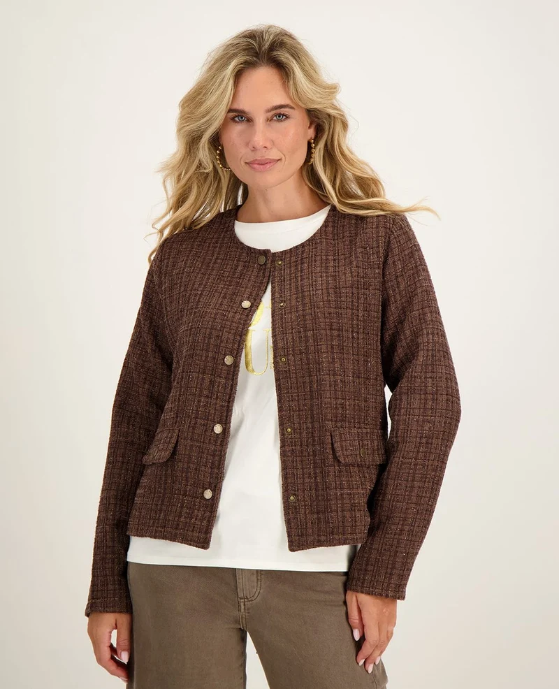 Bouclé Jacket Nova | Brown Blend