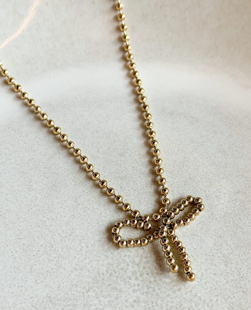 Necklace Bow | Goud