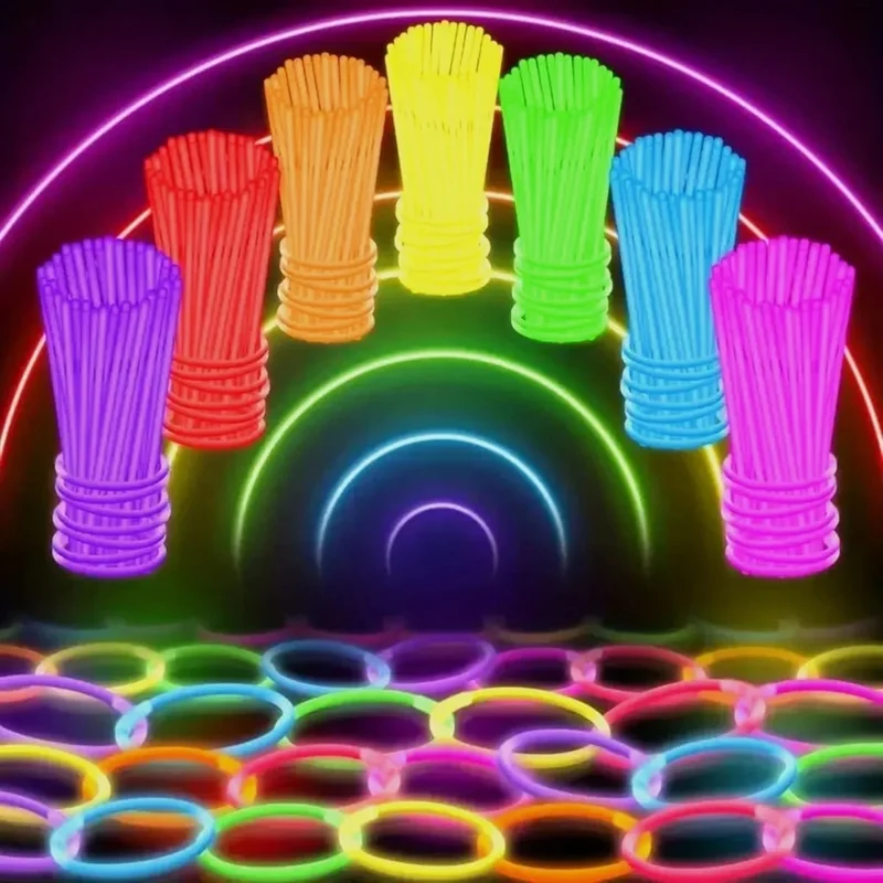 Halloween Glow Sticks for Bracelets and Necklaces for Parties