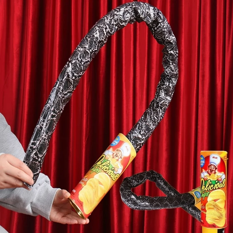 Halloween Prank Can with a Spring-Loaded Fake Snake for Parties, Snake in a Can