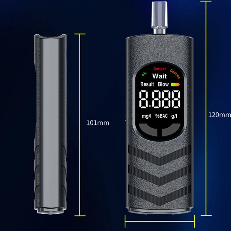 Oplaadbare alcoholtester met lcd-scherm en spraakmelding | LN50549286HEI