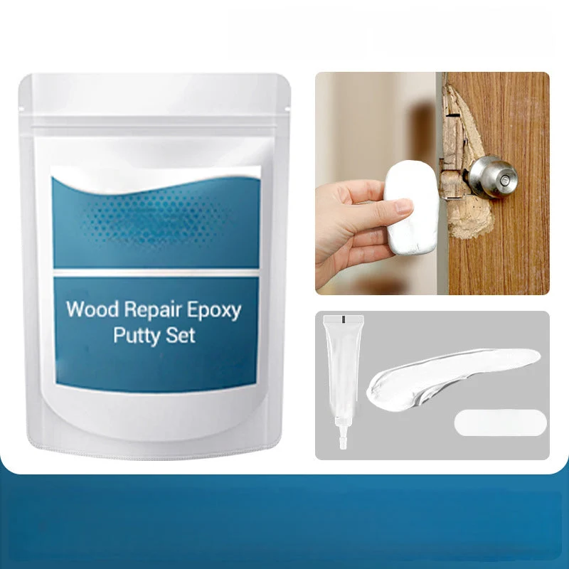Kneedbare epoxy houtplamuur set met kleurstof