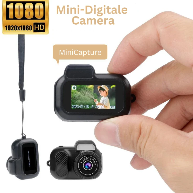 Mini Camera – 1080P HD Opnames, Compact Design & Draagbaar Formaat